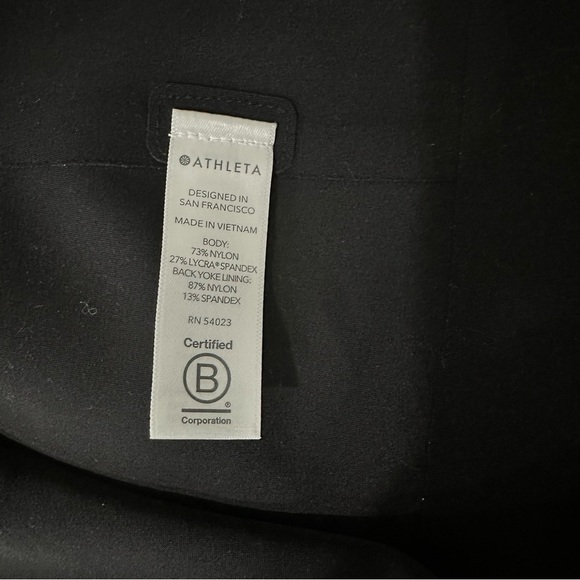 Athleta Interstellar Black Blazer SZ 10 Athleisure Casual Lightweight NWT - Picture 8 of 12